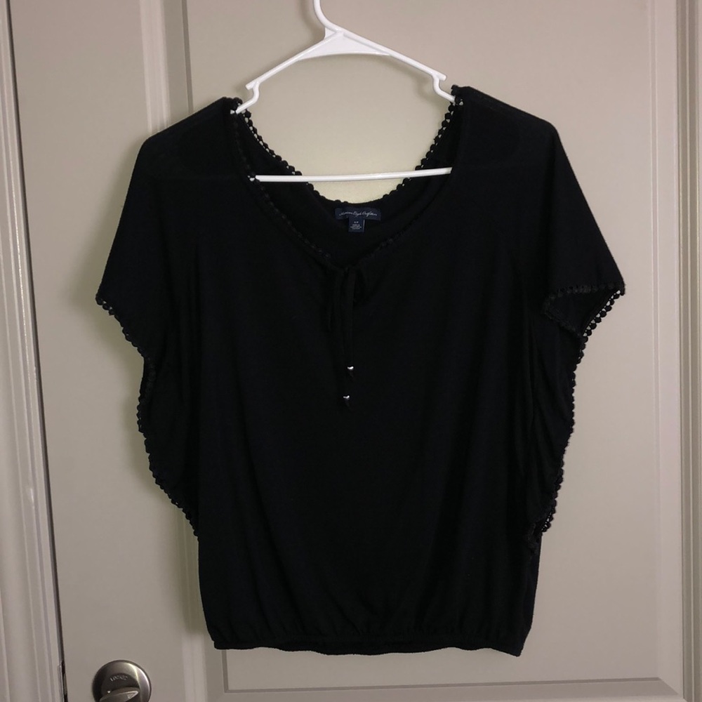 black short sleeve shirt